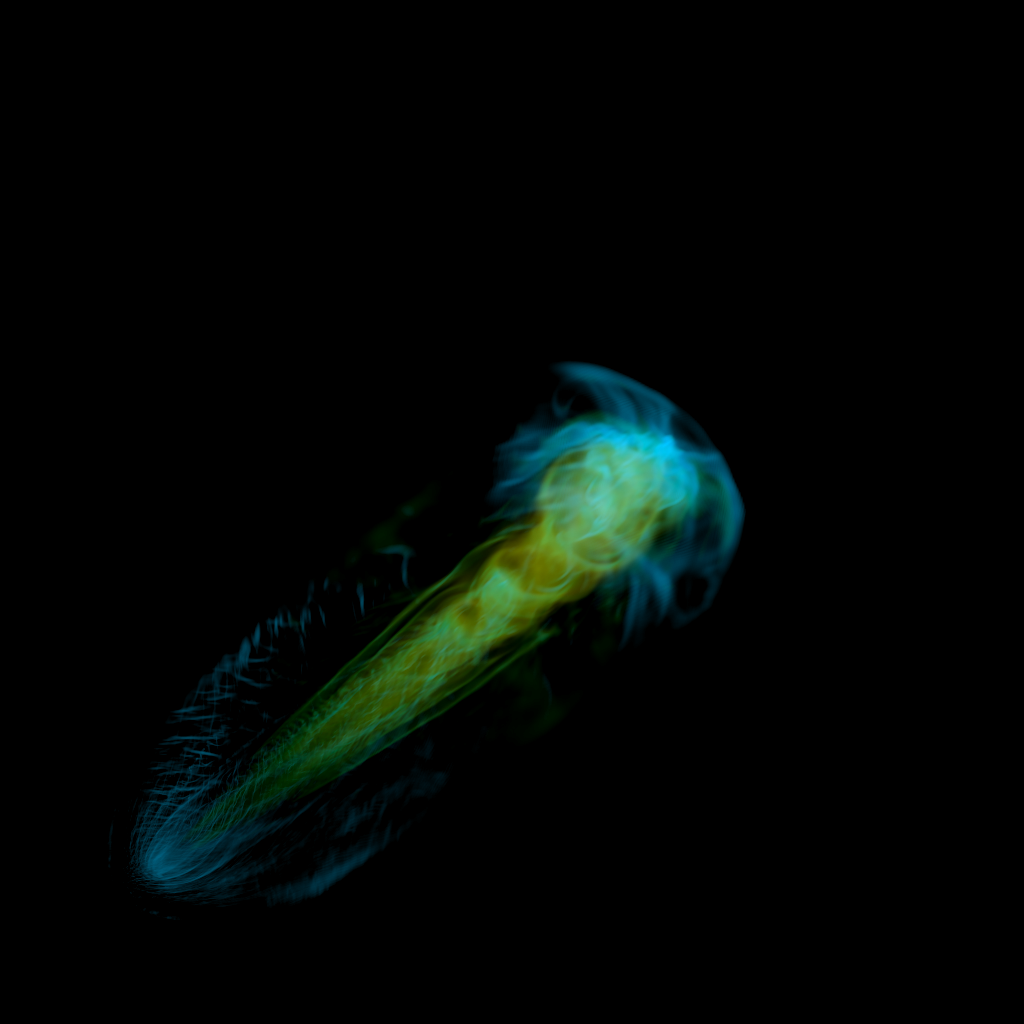 ZEUS AMR Jet Volume Rendering